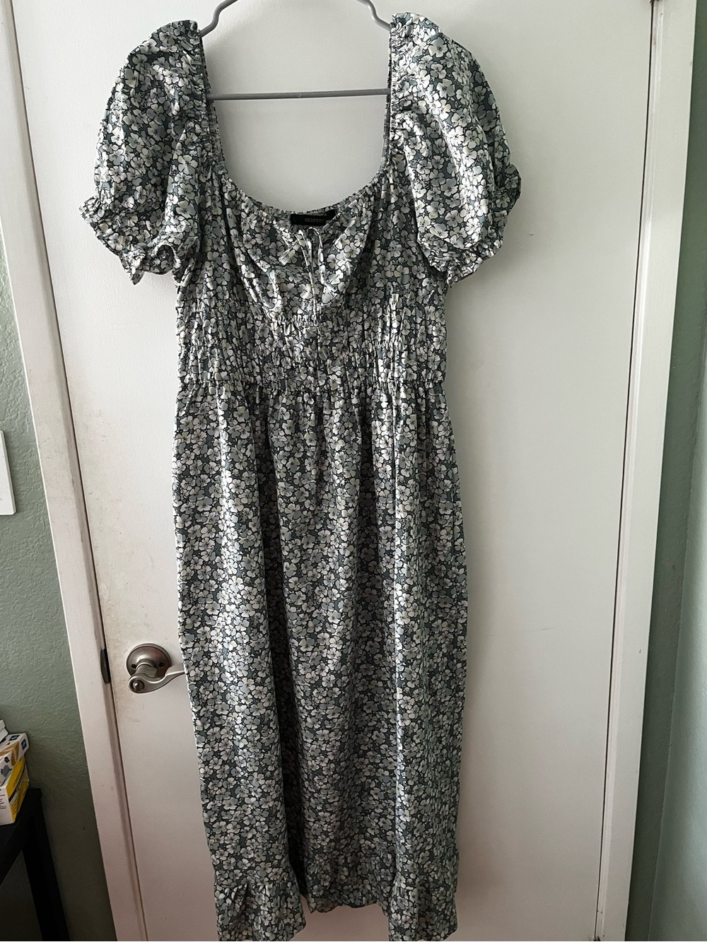 Herperus Clothing: Floral Ankle Dress Large